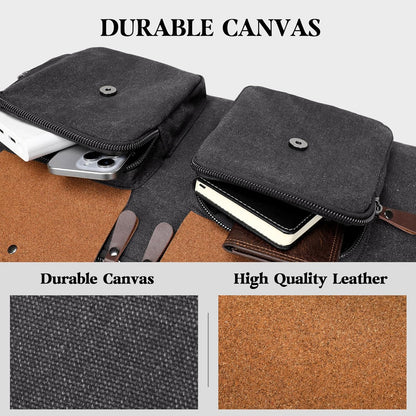 Canvas Garment Bags for Travel, Convertible Carry On Garment Duffel Bag for Men Women, 2 in 1 Suit Bag Hanging Suitcase Business Travel Bag with Shoe Compartment (Grey, L)