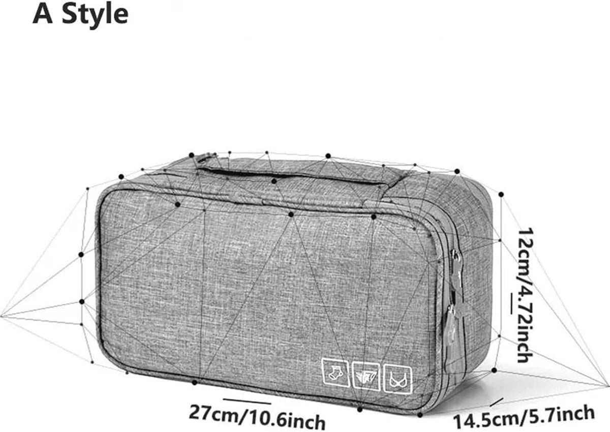 Travel Underwear Organizer Bag Travel Bra Organizer Bag Waterproof Panties Sock Underwear Storage Daily Women Wash Package Finishing Bags(Color 8)