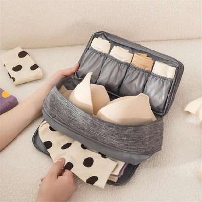 Travel Underwear Organizer Bag Travel Bra Organizer Bag Waterproof Panties Sock Underwear Storage Daily Women Wash Package Finishing Bags(Color 8)