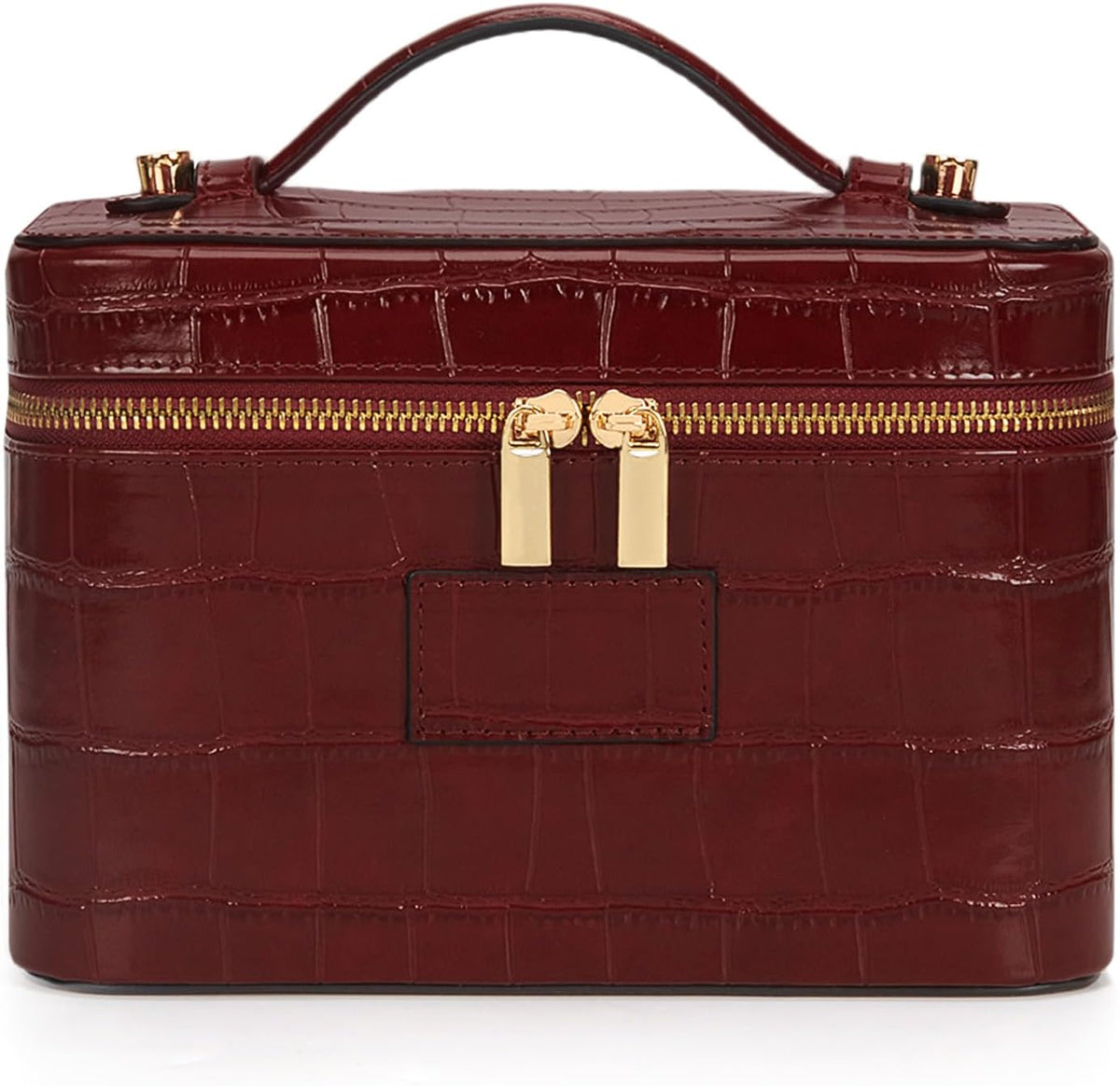 Makeup Bag Vanity Case for Women Leather Cosmetic Bag Travel Toiletry Bags Portable Makeup Organizer Case
