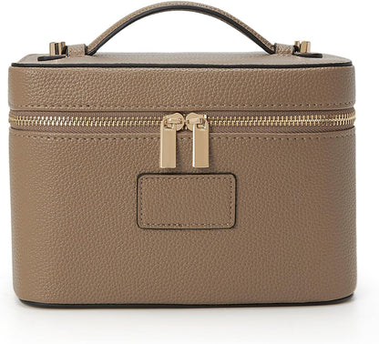 Makeup Bag Vanity Case for Women Leather Cosmetic Bag Travel Toiletry Bags Portable Makeup Organizer Case