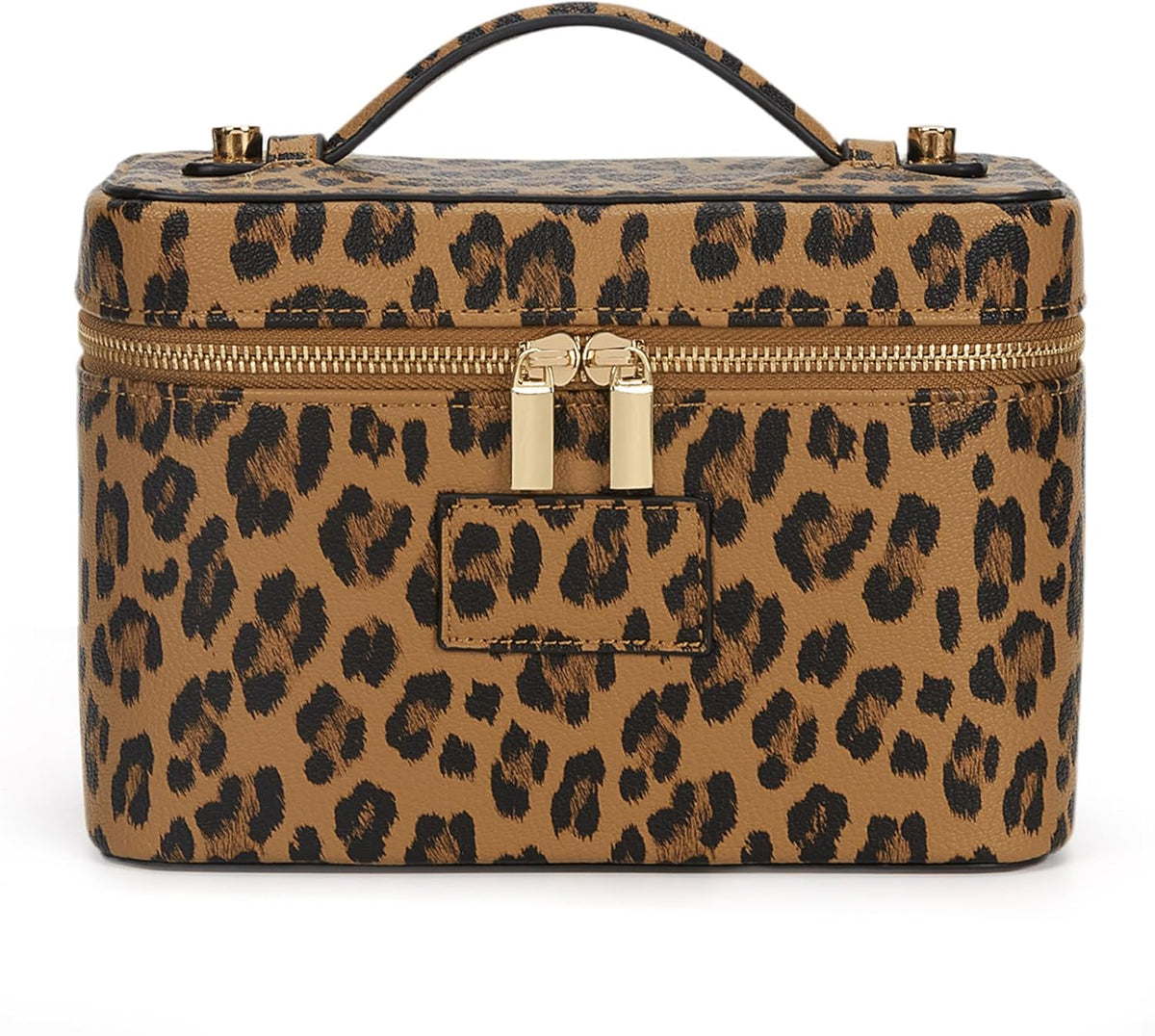 Makeup Bag Vanity Case for Women Leather Cosmetic Bag Travel Toiletry Bags Portable Makeup Organizer Case