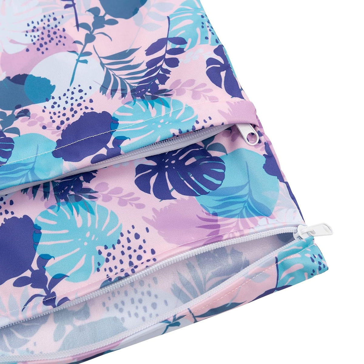 Wet Dry Bags 3 Pack, Waterproof Reusable Travel Bags for Swimsuits, Baby Cloth Diapers, Beach, Pool, Gym Bag & Wet Clothes with 2 Pockets L-BWG - Colors B