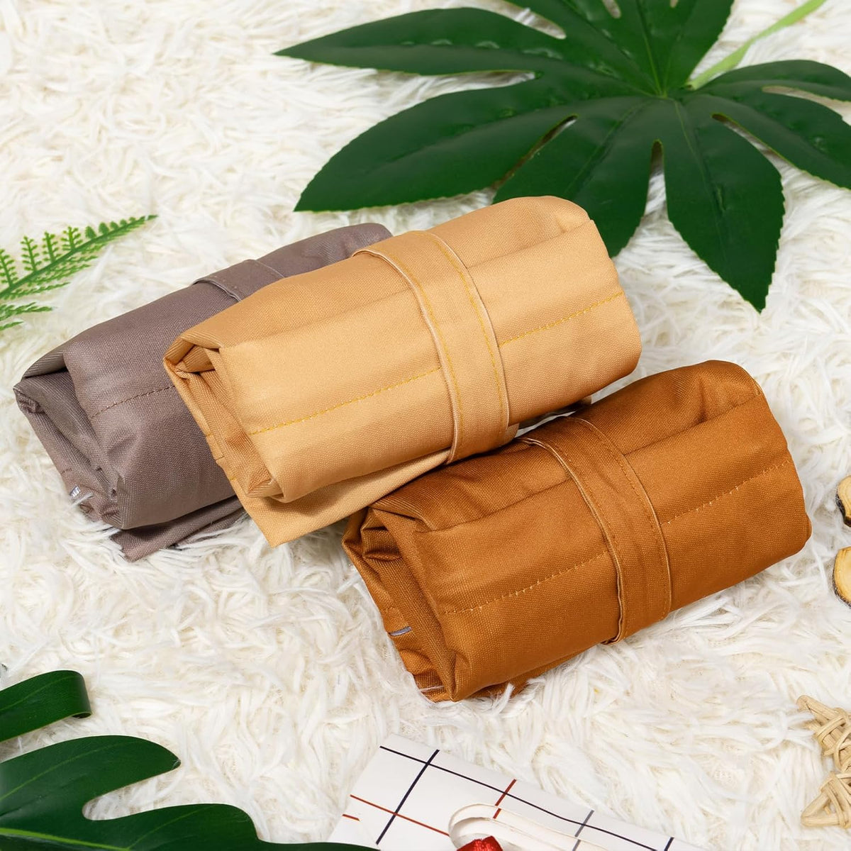 Wet Dry Bags 3 Pack, Waterproof Reusable Travel Bags for Swimsuits, Baby Cloth Diapers, Beach, Pool, Gym Bag & Wet Clothes with 2 Pockets L-BWG - Colors B
