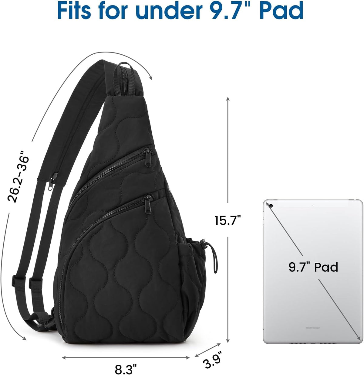 Casual Crossbody Bag Sling Daypack for Women Lightweight Backpack Fashionable Chest Bag for Daily Outings
