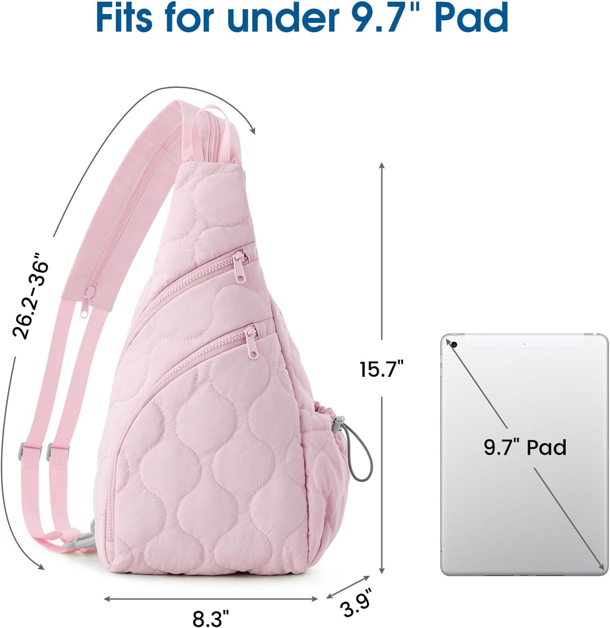 Casual Crossbody Bag Sling Daypack for Women Lightweight Backpack Fashionable Chest Bag for Daily Outings