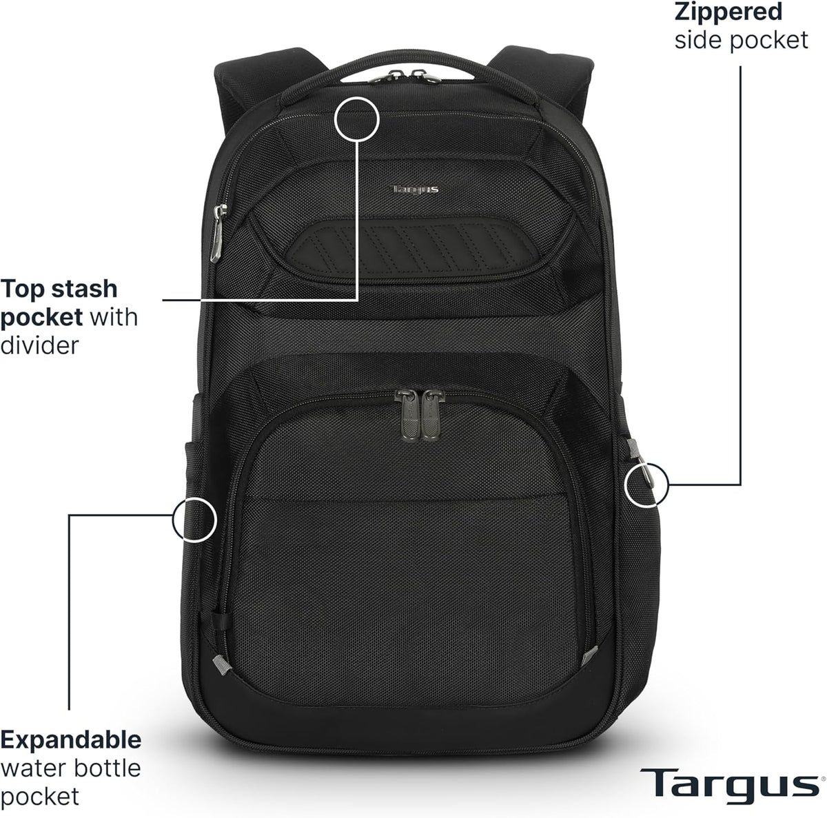 Legend IQ Laptop Backpack Travel Backpack for Laptops up to 16-Inches Backpack for Men and Women, Black (TSB705US)