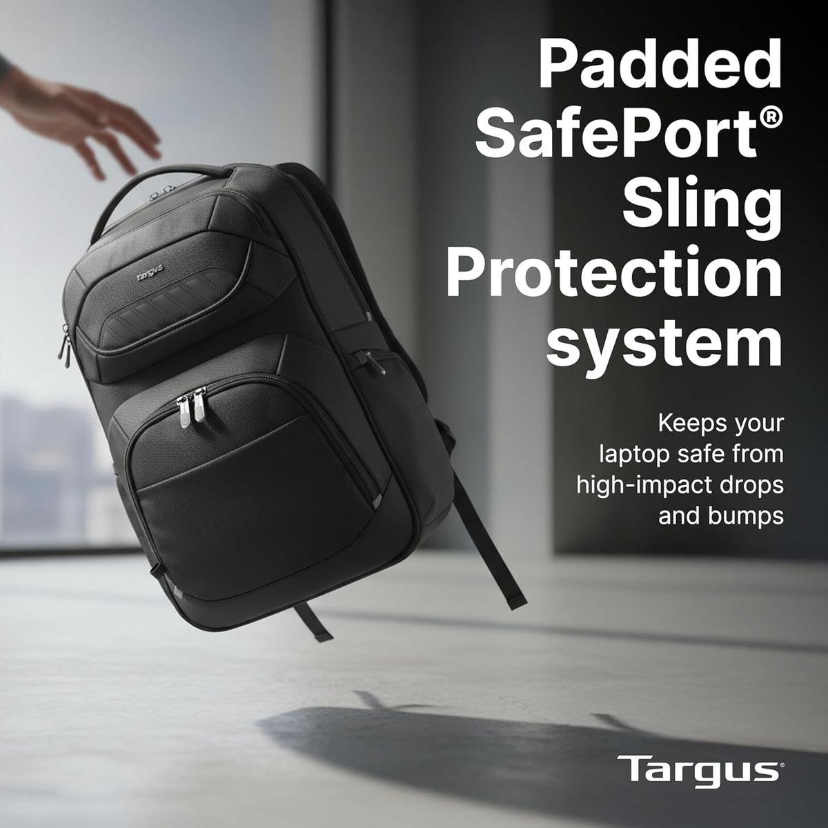 Legend IQ Laptop Backpack Travel Backpack for Laptops up to 16-Inches Backpack for Men and Women, Black (TSB705US)