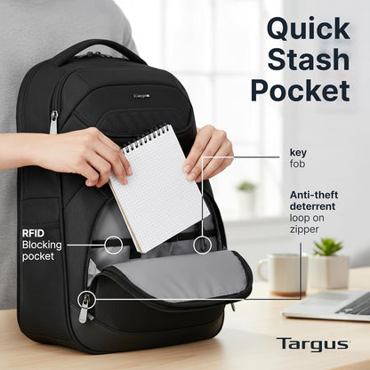Legend IQ Laptop Backpack Travel Backpack for Laptops up to 16-Inches Backpack for Men and Women, Black (TSB705US)