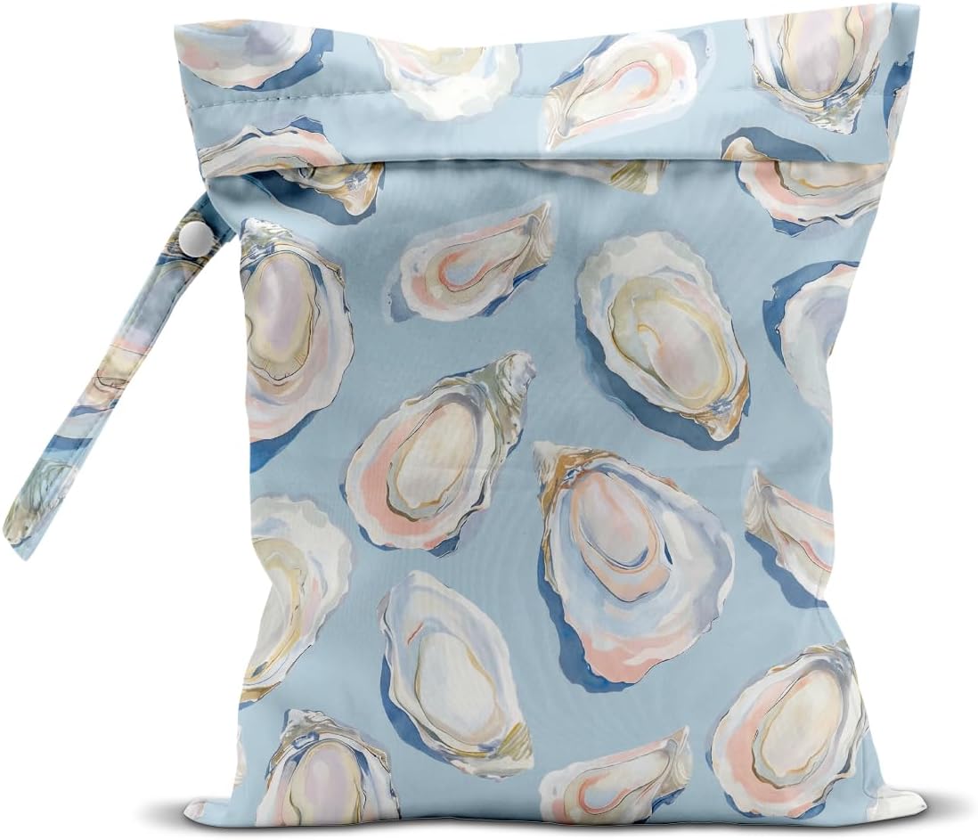Pink Bow Wet Bag for Swimsuit Travel Beach Pool Baby Cloth Diapers | Waterproof Wet Dry Bag,Travel Laundry Bags for Dirty Yoga Gym Clothes,Beach Vacation Essentials,Summer Gifts for Women Men