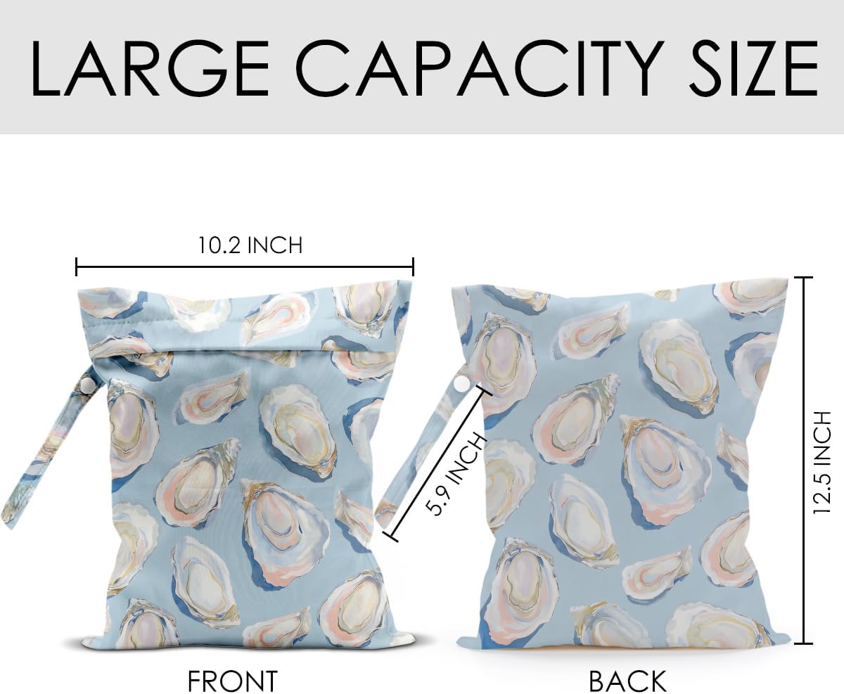 Pink Bow Wet Bag for Swimsuit Travel Beach Pool Baby Cloth Diapers | Waterproof Wet Dry Bag,Travel Laundry Bags for Dirty Yoga Gym Clothes,Beach Vacation Essentials,Summer Gifts for Women Men