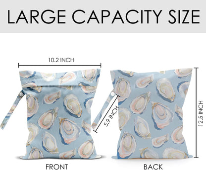 Pink Bow Wet Bag for Swimsuit Travel Beach Pool Baby Cloth Diapers | Waterproof Wet Dry Bag,Travel Laundry Bags for Dirty Yoga Gym Clothes,Beach Vacation Essentials,Summer Gifts for Women Men