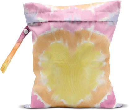 Pink Bow Wet Bag for Swimsuit Travel Beach Pool Baby Cloth Diapers | Waterproof Wet Dry Bag,Travel Laundry Bags for Dirty Yoga Gym Clothes,Beach Vacation Essentials,Summer Gifts for Women Men