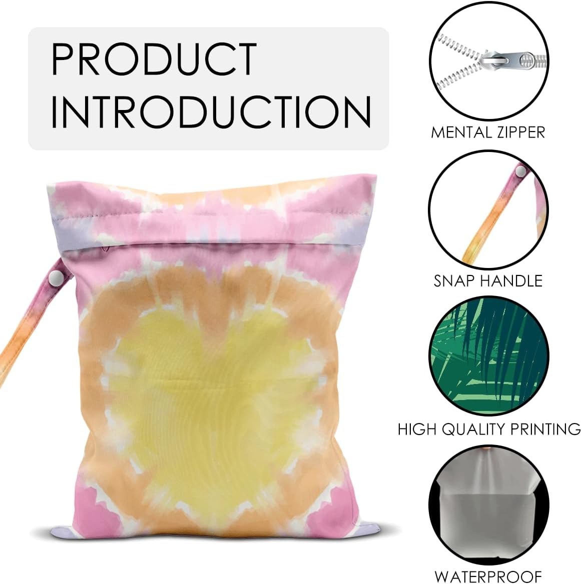 Pink Bow Wet Bag for Swimsuit Travel Beach Pool Baby Cloth Diapers | Waterproof Wet Dry Bag,Travel Laundry Bags for Dirty Yoga Gym Clothes,Beach Vacation Essentials,Summer Gifts for Women Men