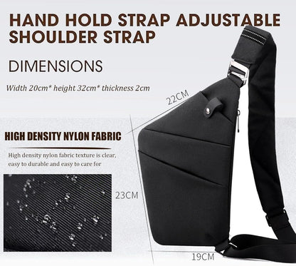 Crossbody Travel Bags for Women, Anti Theft Proof Safe Slim Sling Travel Purses, Personal Flex Shoulder Bag for Men Women