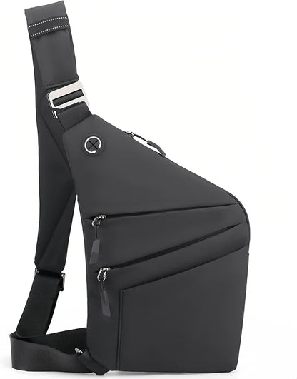 Crossbody Travel Bags for Women, Anti Theft Proof Safe Slim Sling Travel Purses, Personal Flex Shoulder Bag for Men Women
