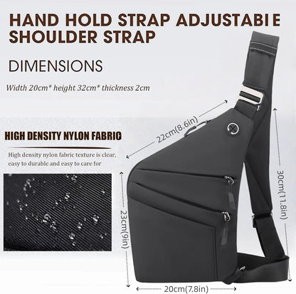 Crossbody Travel Bags for Women, Anti Theft Proof Safe Slim Sling Travel Purses, Personal Flex Shoulder Bag for Men Women