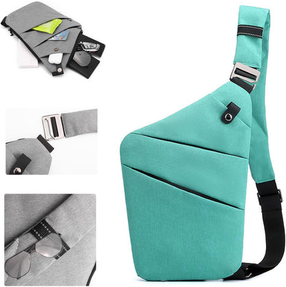 Crossbody Travel Bags for Women, Anti Theft Proof Safe Slim Sling Travel Purses, Personal Flex Shoulder Bag for Men Women