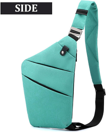 Crossbody Travel Bags for Women, Anti Theft Proof Safe Slim Sling Travel Purses, Personal Flex Shoulder Bag for Men Women