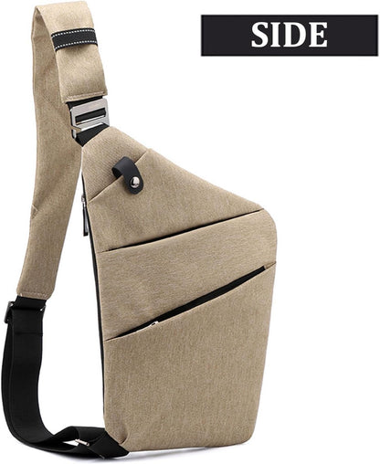 Crossbody Travel Bags for Women, Anti Theft Proof Safe Slim Sling Travel Purses, Personal Flex Shoulder Bag for Men Women