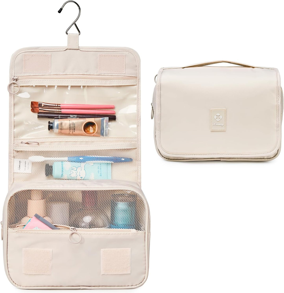 Small Hanging Travel Toiletry Bag for Women, Travel Bag for Toiletries, Makeup Bag Organizer Make Up Bags Cosmetic Bags for Girls