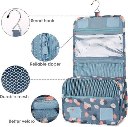 Small Hanging Travel Toiletry Bag for Women, Travel Bag for Toiletries, Makeup Bag Organizer Make Up Bags Cosmetic Bags for Girls