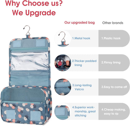 Small Hanging Travel Toiletry Bag for Women, Travel Bag for Toiletries, Makeup Bag Organizer Make Up Bags Cosmetic Bags for Girls