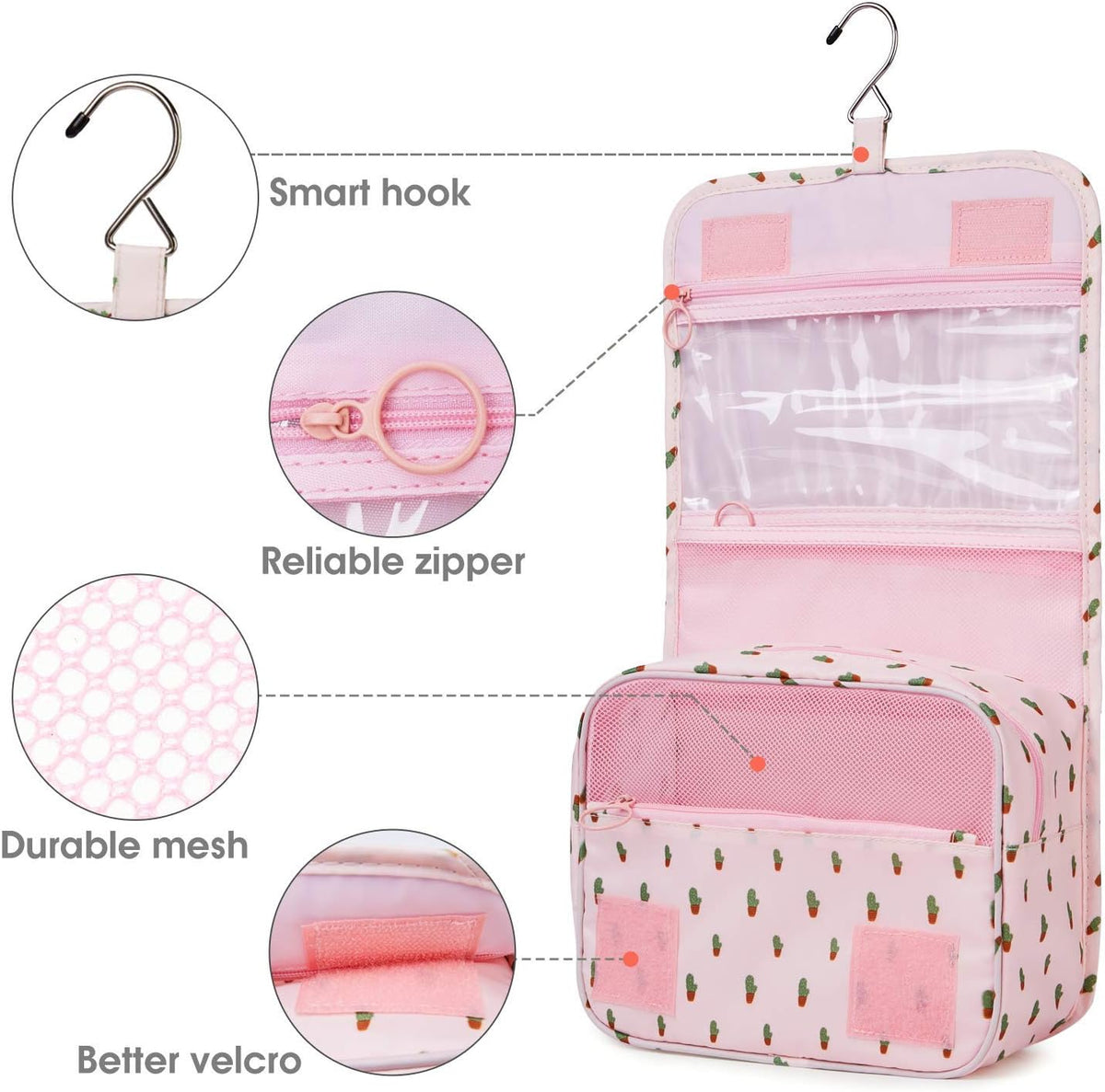 Small Hanging Travel Toiletry Bag for Women, Travel Bag for Toiletries, Makeup Bag Organizer Make Up Bags Cosmetic Bags for Girls