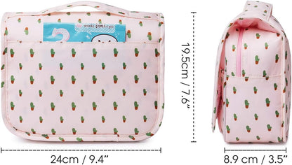 Small Hanging Travel Toiletry Bag for Women, Travel Bag for Toiletries, Makeup Bag Organizer Make Up Bags Cosmetic Bags for Girls