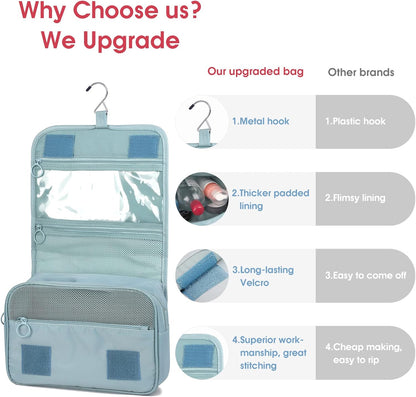 Small Hanging Travel Toiletry Bag for Women, Travel Bag for Toiletries, Makeup Bag Organizer Make Up Bags Cosmetic Bags for Girls