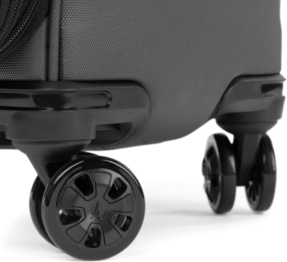 Crew Classic Lightweight Softside Expandable Carry on Luggage, 8 Wheel Spinner Suitcase, Men and Women, Carry On 21-Inch, Black