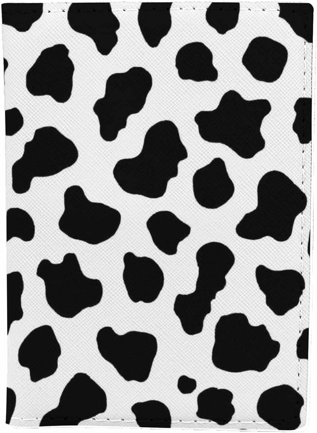 Skateboard Dogs Passport Holder for Travel Different Dogs Wearing Scarves PU Leather Passport Cover Wallet Cute Passport Card Holder for Women and Men