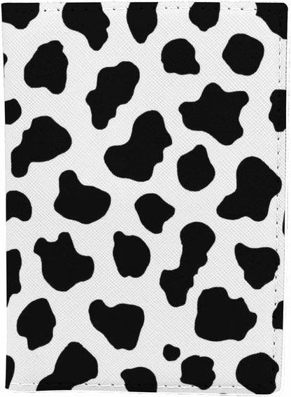 Skateboard Dogs Passport Holder for Travel Different Dogs Wearing Scarves PU Leather Passport Cover Wallet Cute Passport Card Holder for Women and Men