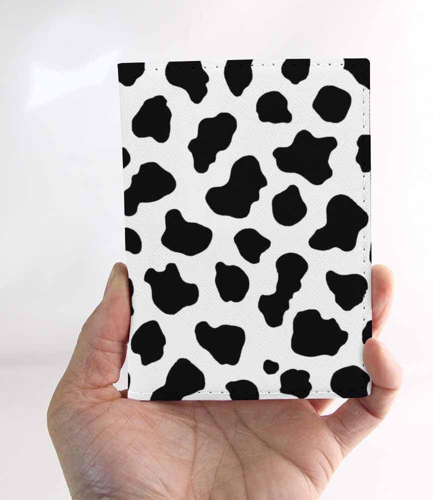 Skateboard Dogs Passport Holder for Travel Different Dogs Wearing Scarves PU Leather Passport Cover Wallet Cute Passport Card Holder for Women and Men