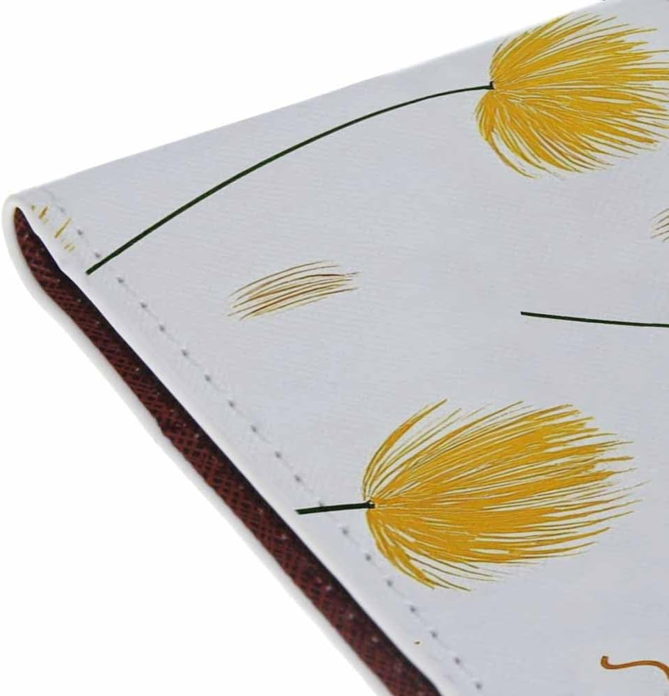 Skateboard Dogs Passport Holder for Travel Different Dogs Wearing Scarves PU Leather Passport Cover Wallet Cute Passport Card Holder for Women and Men