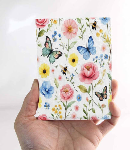 Skateboard Dogs Passport Holder for Travel Different Dogs Wearing Scarves PU Leather Passport Cover Wallet Cute Passport Card Holder for Women and Men