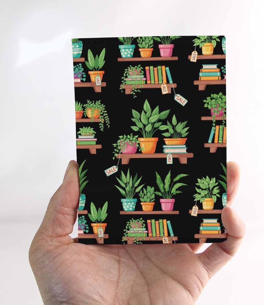 Skateboard Dogs Passport Holder for Travel Different Dogs Wearing Scarves PU Leather Passport Cover Wallet Cute Passport Card Holder for Women and Men