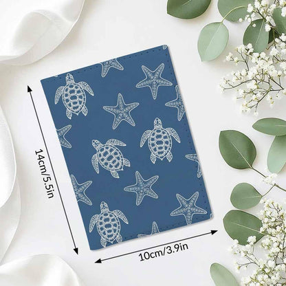 Skateboard Dogs Passport Holder for Travel Different Dogs Wearing Scarves PU Leather Passport Cover Wallet Cute Passport Card Holder for Women and Men