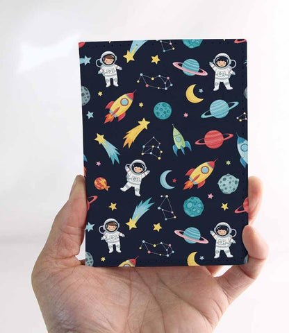 Skateboard Dogs Passport Holder for Travel Different Dogs Wearing Scarves PU Leather Passport Cover Wallet Cute Passport Card Holder for Women and Men