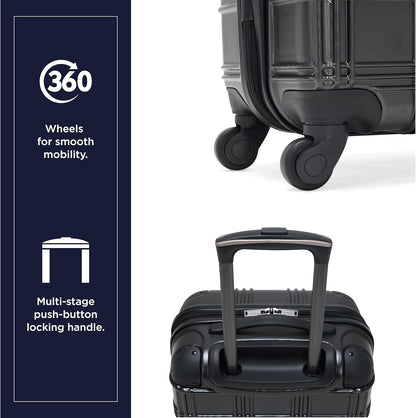 Nottingham Lightweight Hardside 4-Wheel Spinner Travel Luggage, Rose Gold, 20-Inch Carry On