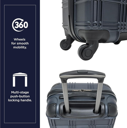 Nottingham Lightweight Hardside 4-Wheel Spinner Travel Luggage, Rose Gold, 20-Inch Carry On