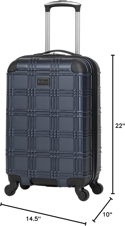 Nottingham Lightweight Hardside 4-Wheel Spinner Travel Luggage, Rose Gold, 20-Inch Carry On
