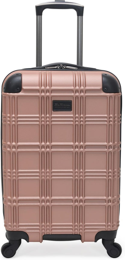 Nottingham Lightweight Hardside 4-Wheel Spinner Travel Luggage, Rose Gold, 20-Inch Carry On