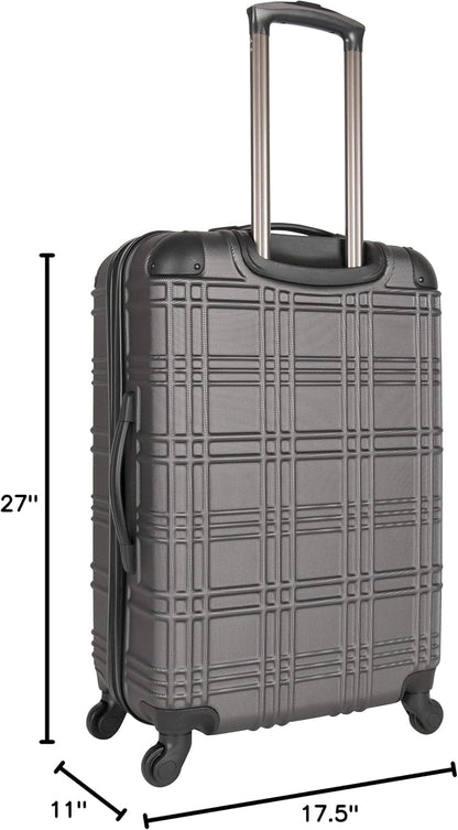 Nottingham Lightweight Hardside 4-Wheel Spinner Travel Luggage, Rose Gold, 20-Inch Carry On