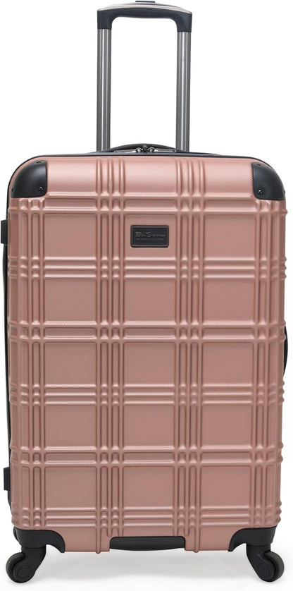 Nottingham Lightweight Hardside 4-Wheel Spinner Travel Luggage, Rose Gold, 20-Inch Carry On