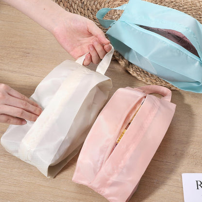 3 PCS Underwear Organizer Bag Travel with Zip, Mini Compression Travel Socks Storage Bag, Portable Packing Pouch for Traveling Underpants Lingerie Luggage Ties Cosmetics Accessories