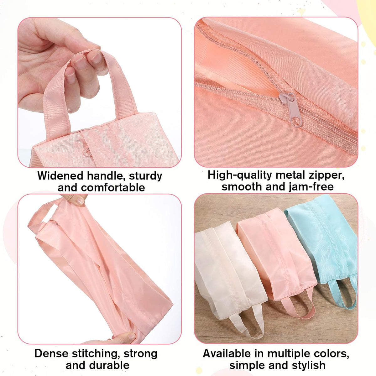 3 PCS Underwear Organizer Bag Travel with Zip, Mini Compression Travel Socks Storage Bag, Portable Packing Pouch for Traveling Underpants Lingerie Luggage Ties Cosmetics Accessories