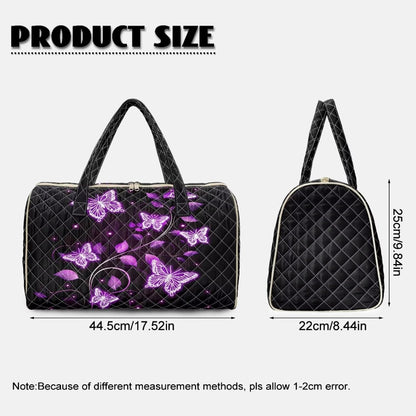 Butterfly Duffle Bag Carry On Bags for Airplanes, Waterproof Duffel Bag Overnight Large Duffel Bags Packable Duffle Pouch for Backpacker