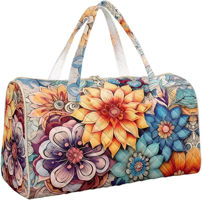Butterfly Duffle Bag Carry On Bags for Airplanes, Waterproof Duffel Bag Overnight Large Duffel Bags Packable Duffle Pouch for Backpacker