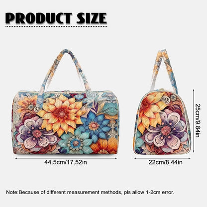 Butterfly Duffle Bag Carry On Bags for Airplanes, Waterproof Duffel Bag Overnight Large Duffel Bags Packable Duffle Pouch for Backpacker